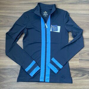 Kastel Denmark 1/4 Zip Long Sleeve Shirt - Navy & Periwinkle - XS